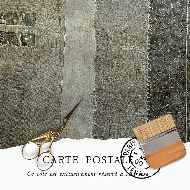 Papel De Seda Decoupage com Textura Envelhecida em Cinza Rústico (Criador carregado)