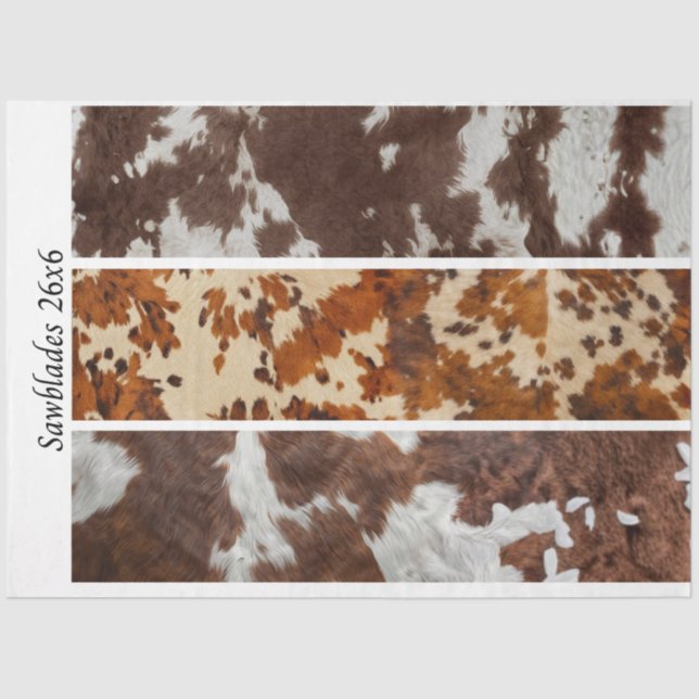 Papel De Seda Decoupage Cowhide Rustic Handsaw Panel Designs  (Frente )