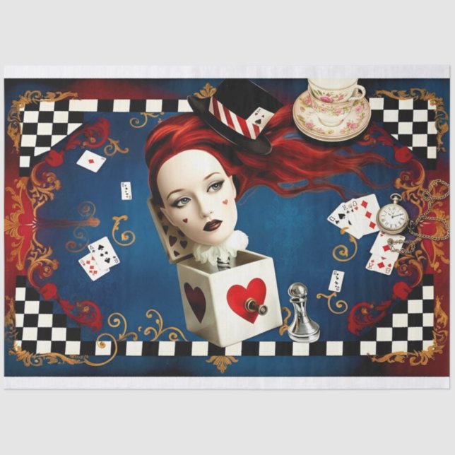 Papel De Seda Decoupage Curious Wonderland (Frente )