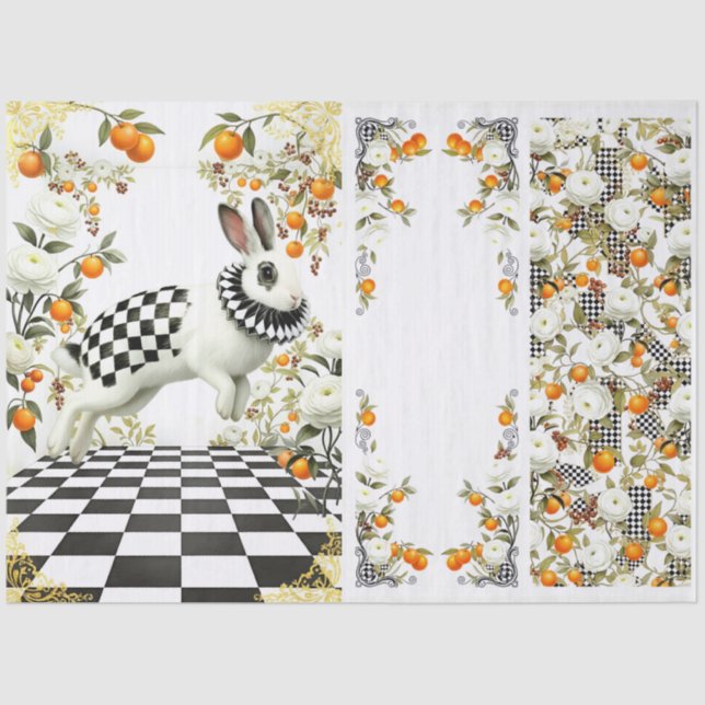 Papel De Seda Decoupage Curious Wonderland (Frente )