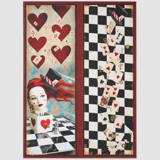 Papel De Seda Decoupage Curious Wonderland (Frente )