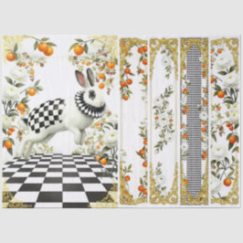 Papel De Seda Decoupage Curious Wonderland
