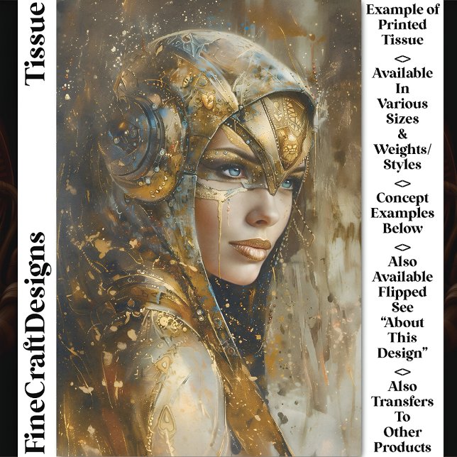 Papel De Seda Decoupage CV2 da Mulher Metálica Steampunk Clockpu (Criador carregado)