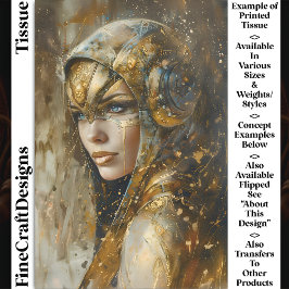 Papel De Seda Decoupage CV3 da Mulher Metálica Steampunk Clockpu