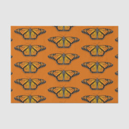 Papel De Seda Decoupage da Borboleta Monarca