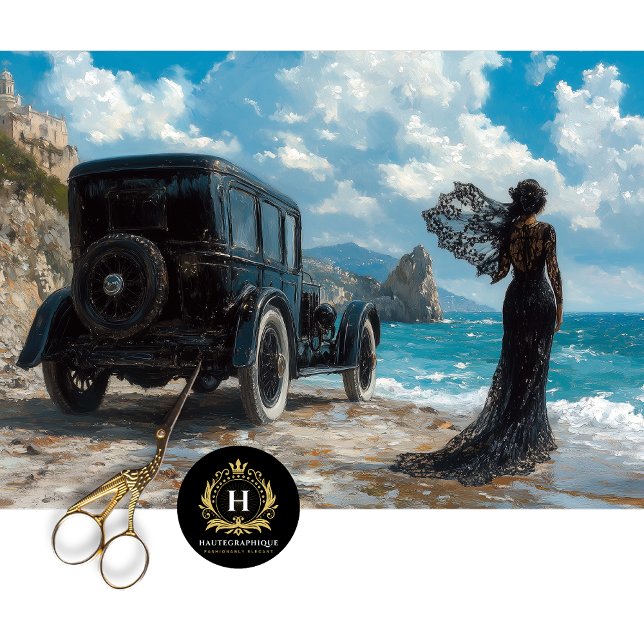 Papel De Seda Decoupage da Carruagem Funeral Memorial Elegante (Criador carregado)