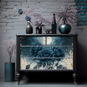 Papel De Seda Decoupage da Elegância Gótica Celestial Rosa da Me
