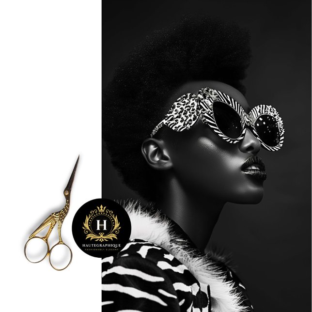 Papel De Seda Decoupage da Estrela de Zebra Glam (Criador carregado)