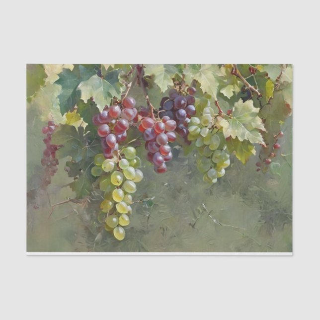 Papel De Seda Decoupage da Vinha de Grau (Frente )