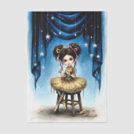 Papel De Seda Decoupage Dark Circus Doll