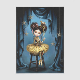 Papel De Seda Decoupage Dark Circus Doll
