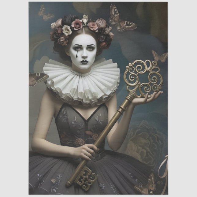 Papel De Seda decoupage Dark Poetic Imagery  (Frente )