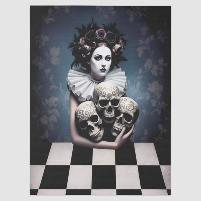 Papel De Seda Decoupage dark woman (Frente )