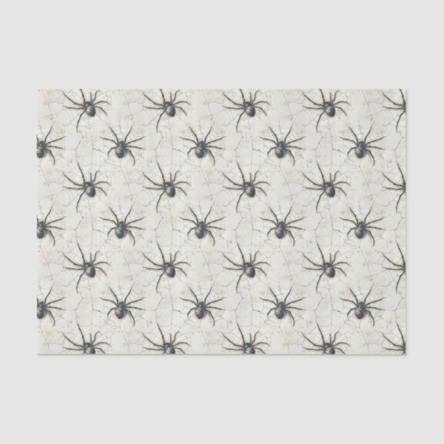 Papel De Seda Decoupage das Aranhas Halloween (Frente )