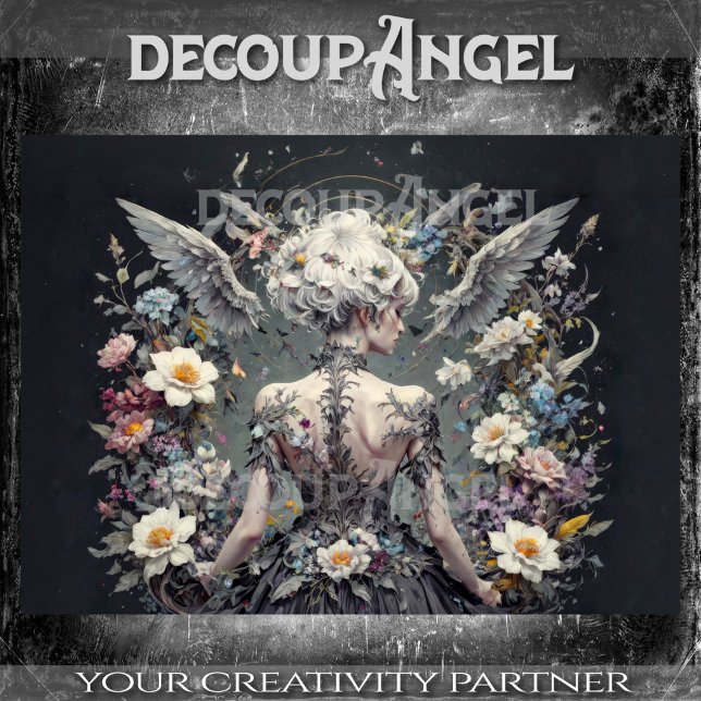 Papel De Seda Decoupage das Asas Eetéreas (Criador carregado)