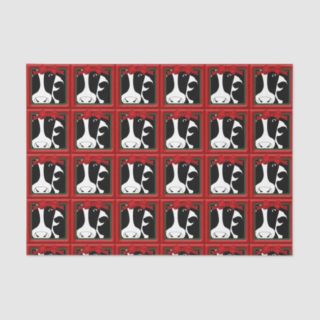 Papel De Seda Decoupage das Vacas de Natal 10x15 (Frente )