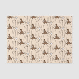 Papel de seda decoupage de abóboras brancas cremos