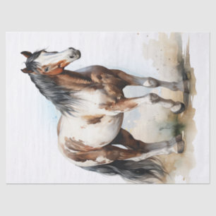 Papel De Seda Decoupage de Aquarela de Pintura Americana