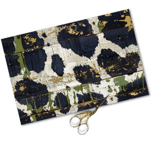 Papel De Seda Decoupage de Cabeça Verde Ocidental russa