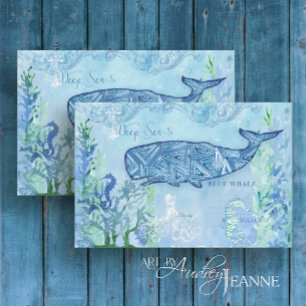 Papel De Seda Decoupage de Casca Náutica de Praia Azul de Cavalo