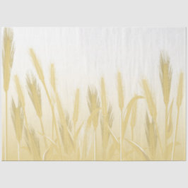 Papel De Seda Decoupage de Colheita de Campos de Trigo ouro