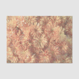 Papel De Seda Decoupage de Crisântemo Rosa Amarelo Floral