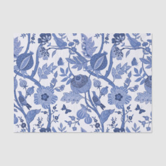 Papel De Seda Decoupage de Design de Chinoiserie Azul