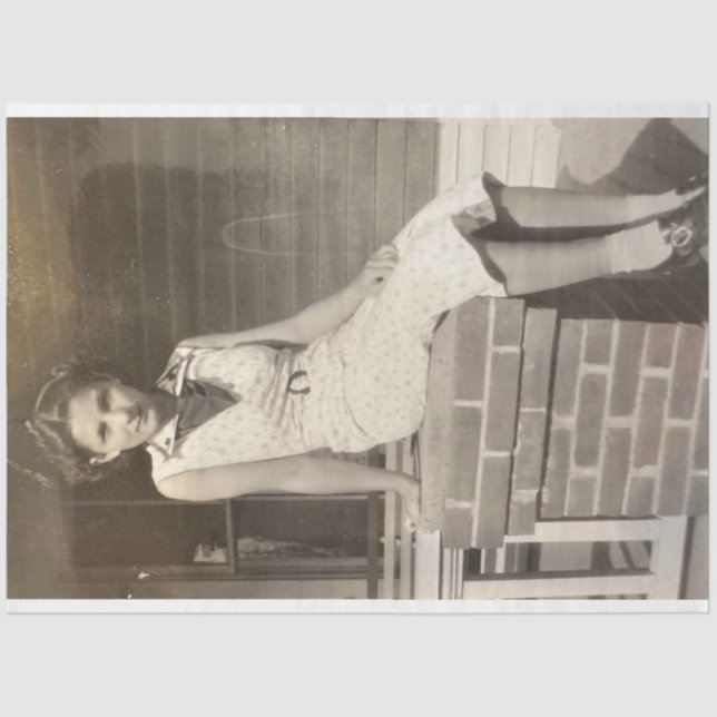 Papel De Seda Decoupage de DP de Fotografias Personalizadas pelo (Frente )