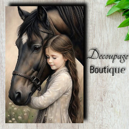 Papel De Seda Decoupage de Embriões Equinos