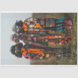 Papel De Seda Decoupage de Estilo de Poodle Padrão das Irmãs Hip