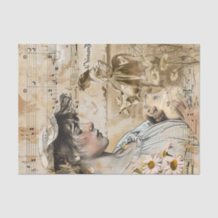 Papel De Seda Decoupage de Fazenda de Vida Rural
