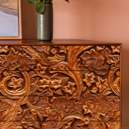 Papel De Seda Decoupage de Flores Dançantes de Couro Arrefecidas