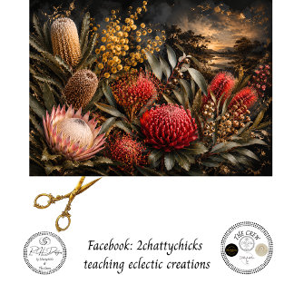 Papel De Seda Decoupage de Flores Nativas Australianas