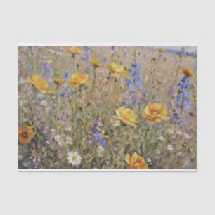 Papel De Seda Decoupage de Flores Selvagens de Montanha