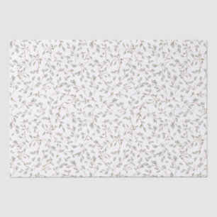 Papel De Seda Decoupage de Folhas de Galhos Botânicos Boho Vinta