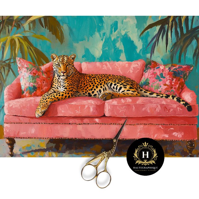 Papel De Seda Decoupage de Gato Leopardo (Criador carregado)