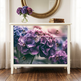 Papel De Seda Decoupage de Hortênsia Roxa Ameixa Vintage