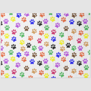 Papel De Seda Decoupage de Impressão Colorida da Pata