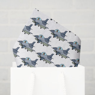 Papel De Seda Decoupage de Jato de Caça Militar