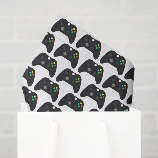 Papel De Seda Decoupage de Jogador de Jogos (Sacola de presentes)