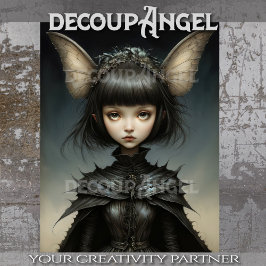 Papel De Seda Decoupage de Maiden da Borboleta Unar