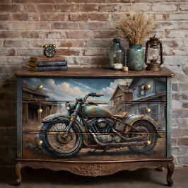 Papel De Seda Decoupage de Motocicleta Antiga