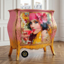 Decoupage de Mulher Glam Retro de Cocktail