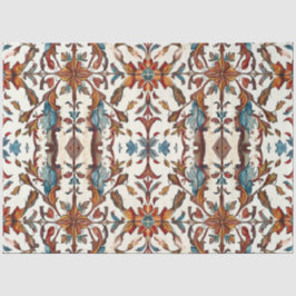 Papel De Seda Decoupage de Outono Azul e Rústico