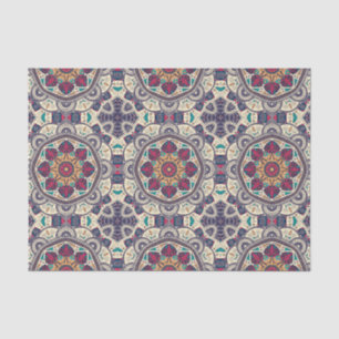 Papel De Seda Decoupage de Padrão Ajustável do Azulejo Mandala m