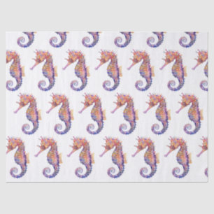 Papel De Seda Decoupage de Padrão do Mar de Aquarela