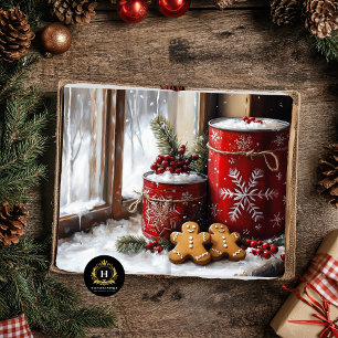 Papel De Seda Decoupage de Pão de Natal Feriado