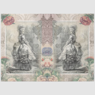 Papel De Seda Decoupage de Par das Flores de Aquarela Marie Anto