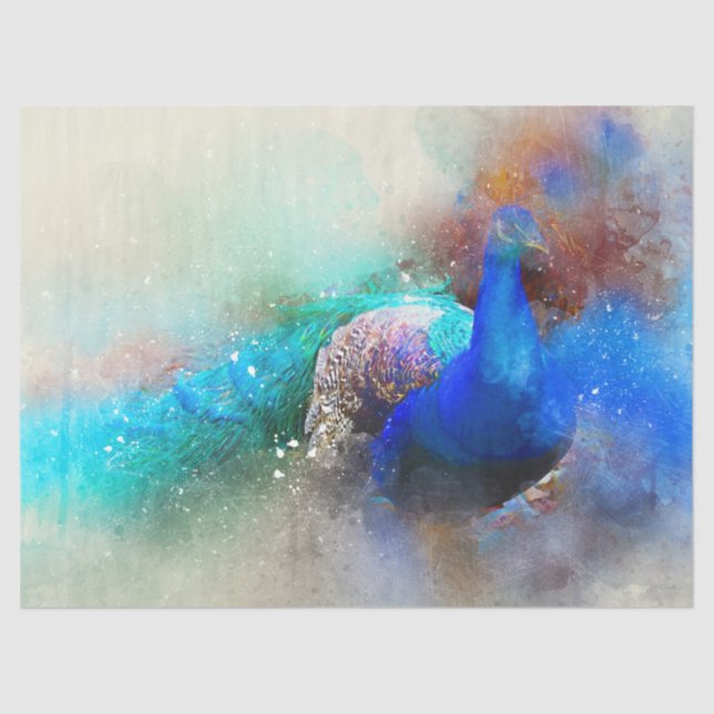 Papel De Seda Decoupage de Pássaros Aquáticos (Frente )