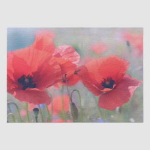 Papel De Seda Decoupage de Pintura de Cores d'Água das Flores d